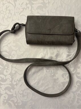 Compact Crossbody Wallet in Dark Olive Green - Women Bags